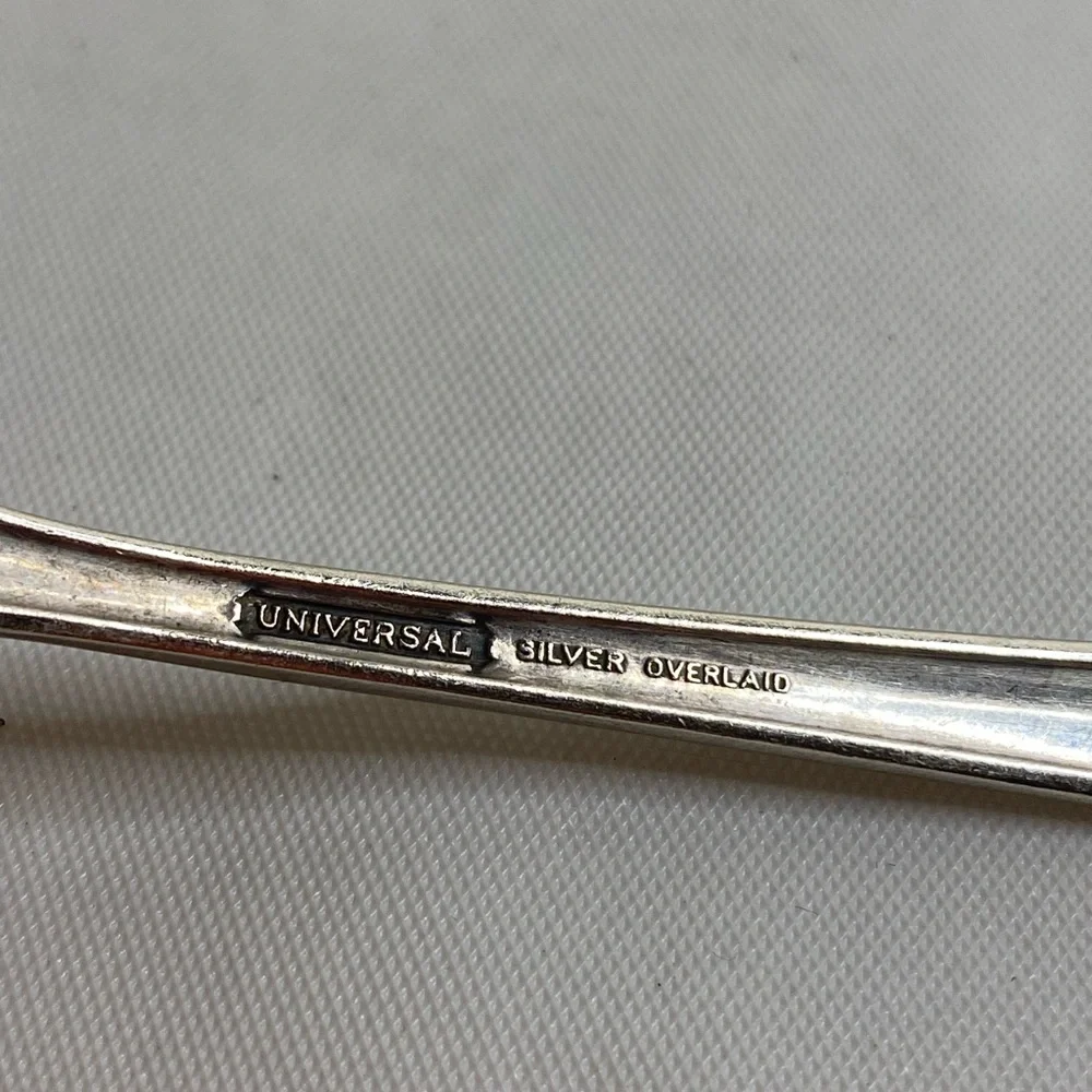 Lot Of 2 Vintage Universal Silver Overlaid Fork Silverplate 6 inches